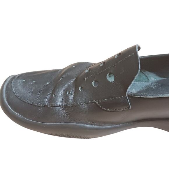 Archive 2000s Prada Sport Black Leather Loafers Shoes Size 39 Vintage Mens 6 W 8 - Picture 8 of 16